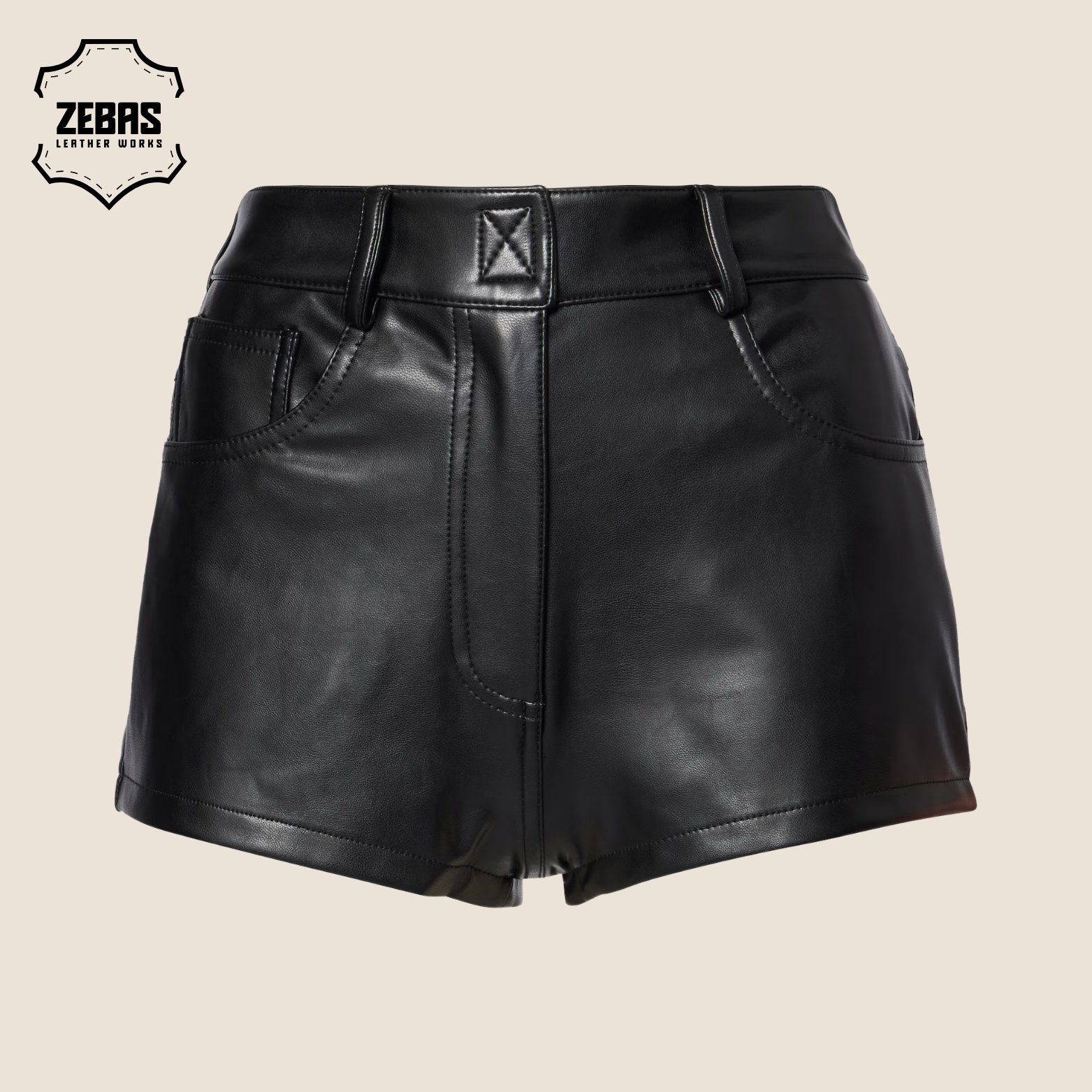 Women's Leather Shorts