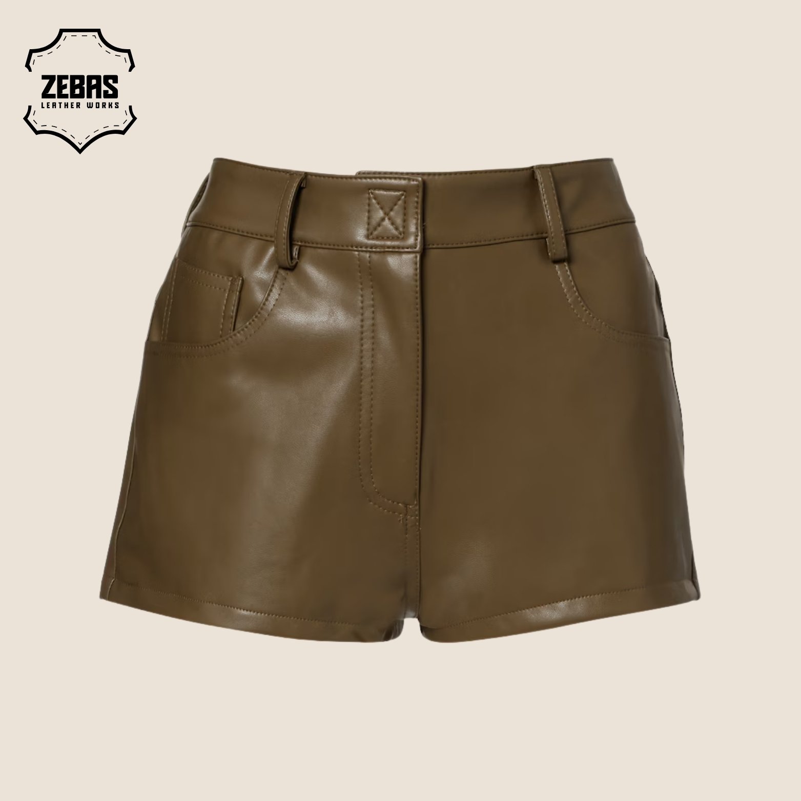 Women's Leather Shorts