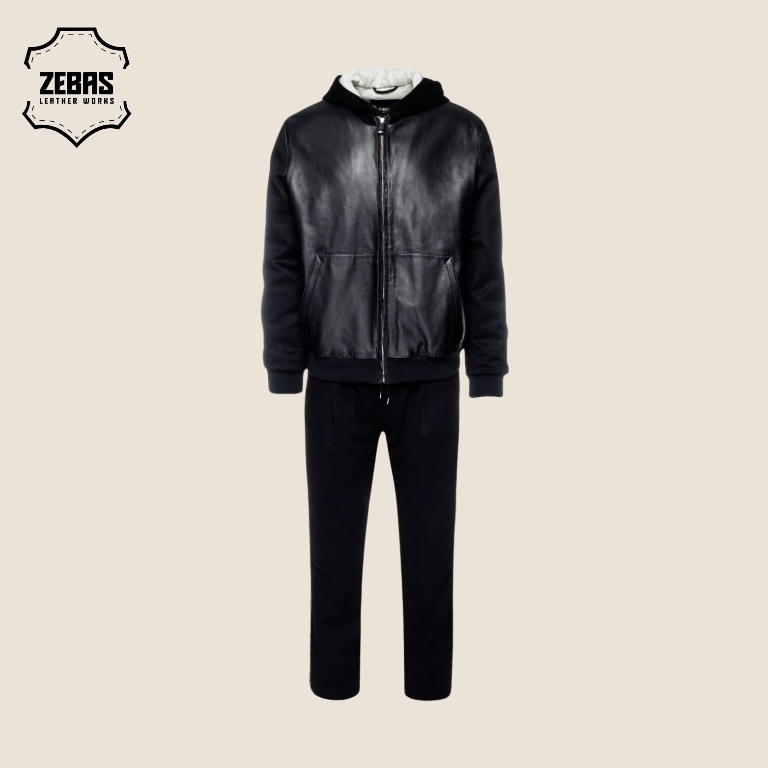 LEATHER TRACKSUIT