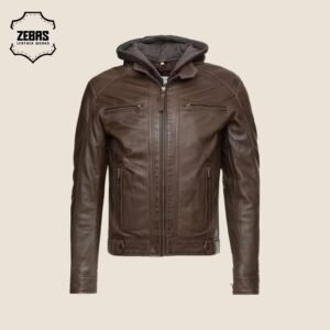 LEATHER HOODIE