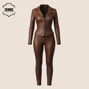 Women's Leather Tracksuits