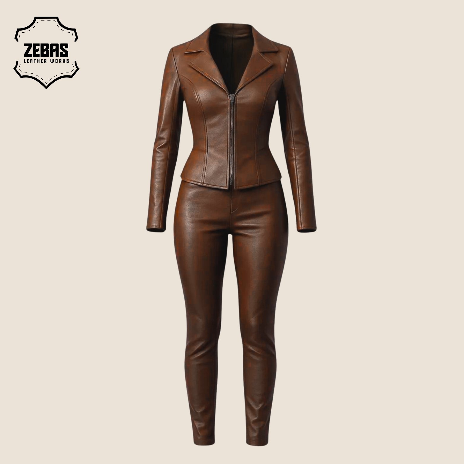 Women's Leather Tracksuits