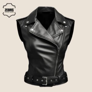 WOMEN'S LEATHER VEST