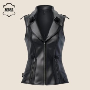 WOMEN'S LEATHER VEST