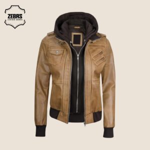 Women's Leather Hoodies