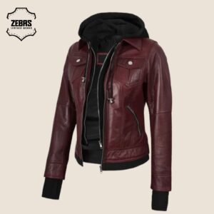 Women’s Leather Hoodies