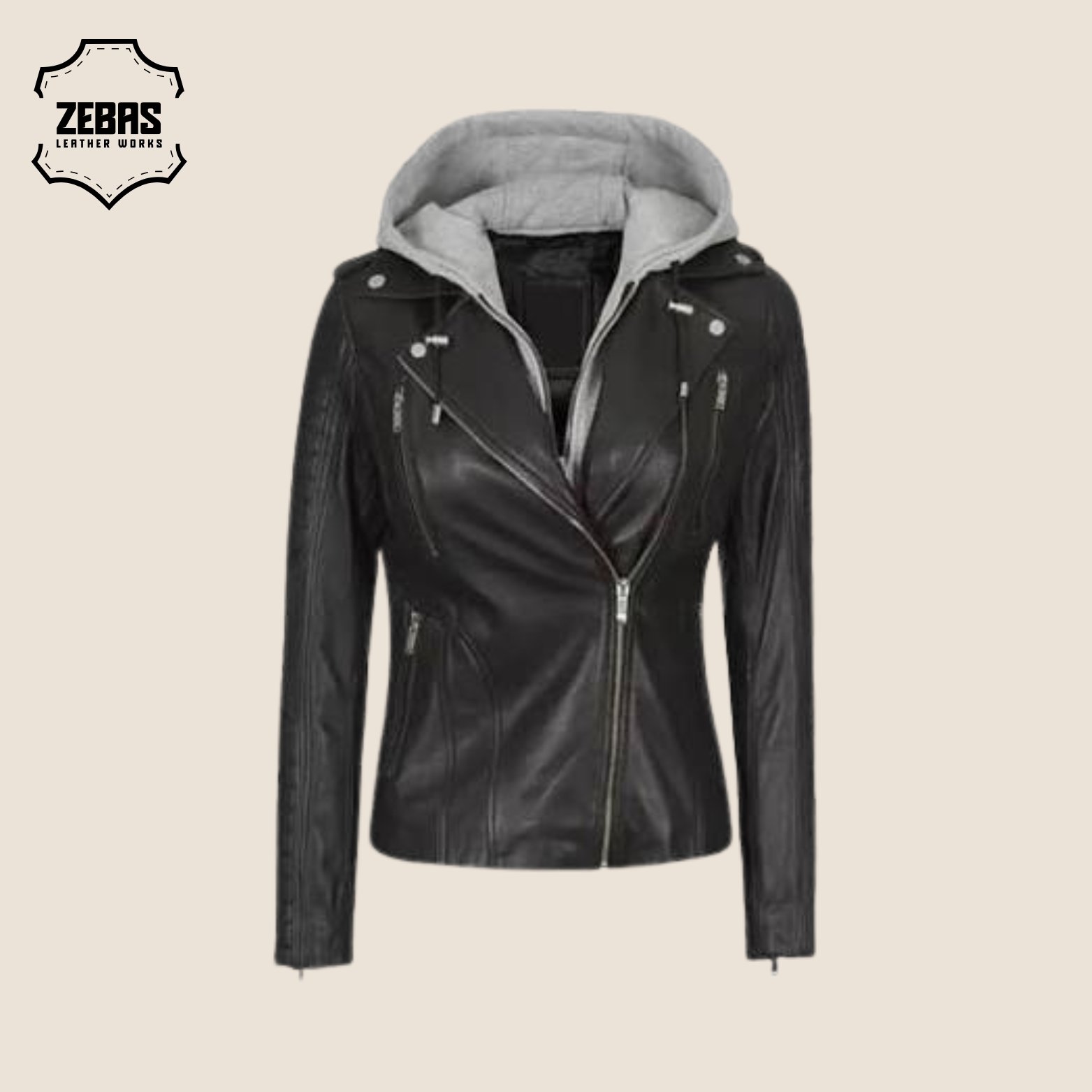 Women’s Leather Hoodies