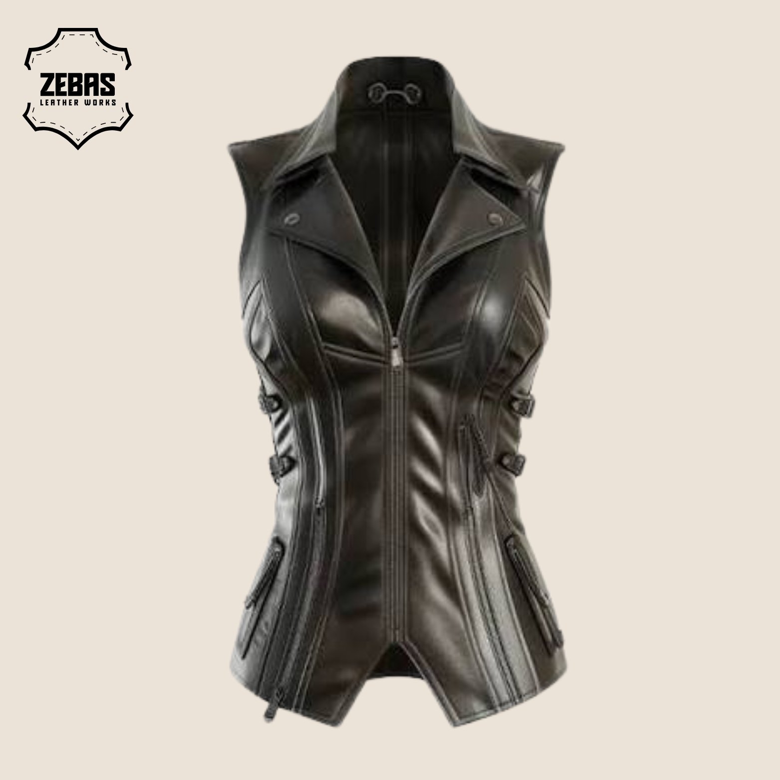 WOMEN’S LEATHER VEST