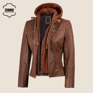 Women’s Leather Hoodies