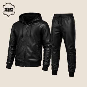 LEATHER TRACKSUIT