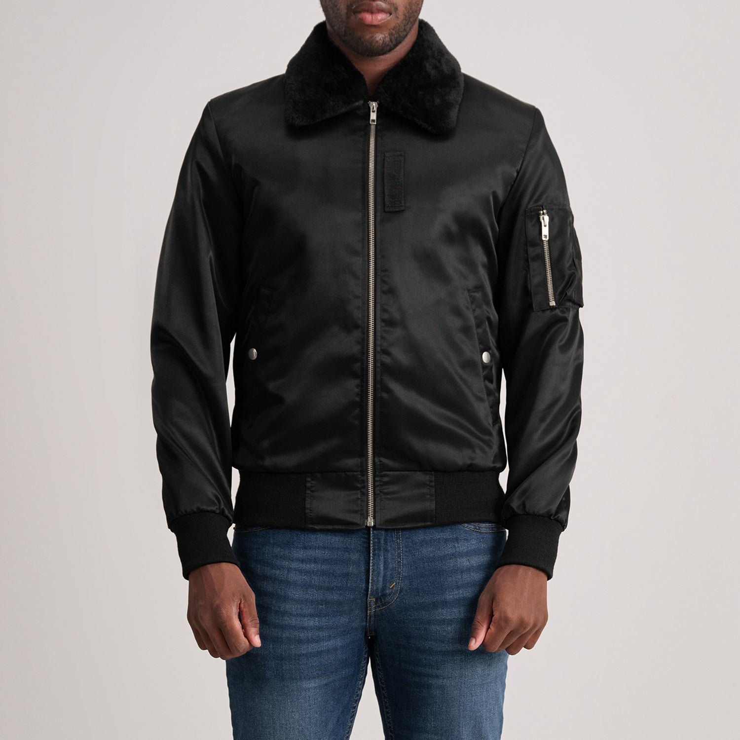 Zack Red Bomber Jacket for Men, Classic Aviator Flight Jacket, Vintage Casual Streetwear Outerwear - Image 4