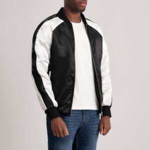 Clarke Black Varsity Jacket for Men, Classic Letterman Bomber, Stylish Casual Streetwear