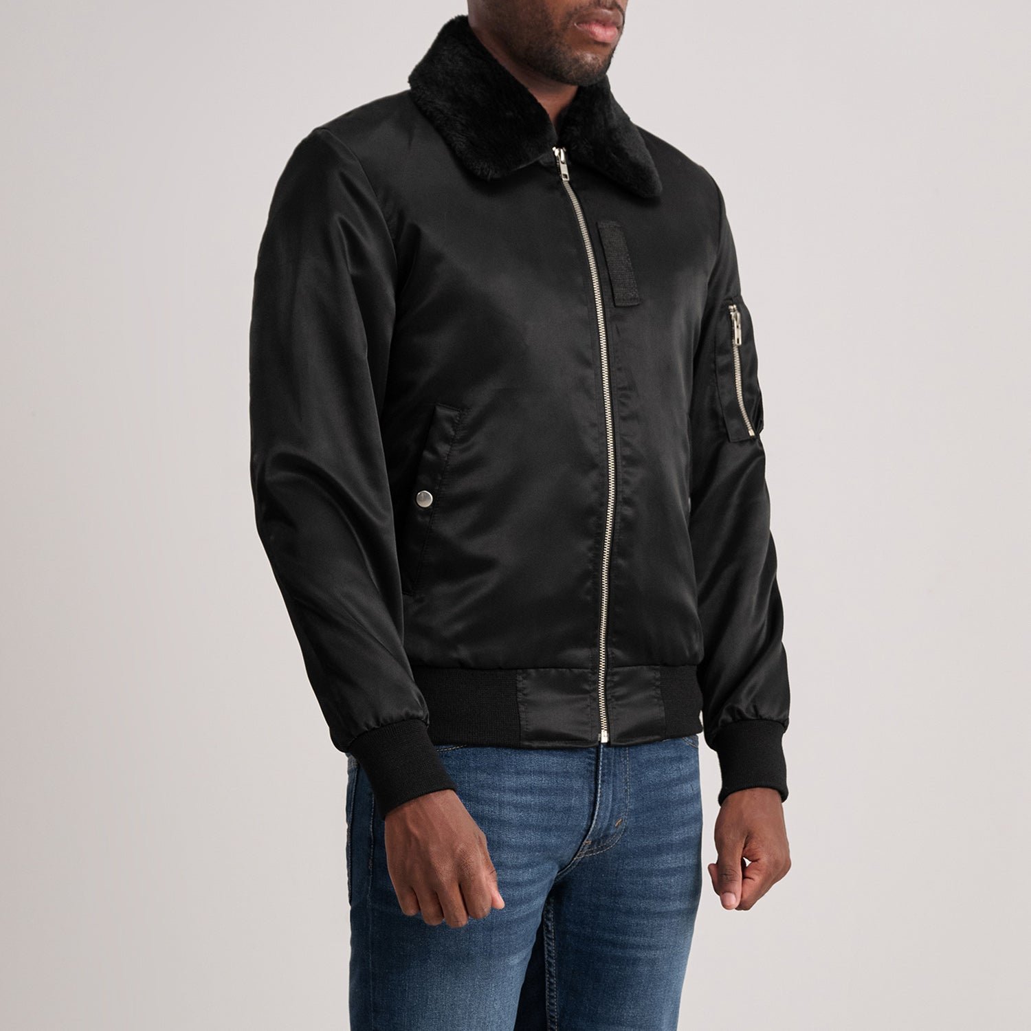 Zack Red Bomber Jacket for Men, Classic Aviator Flight Jacket, Vintage Casual Streetwear Outerwear - Image 3