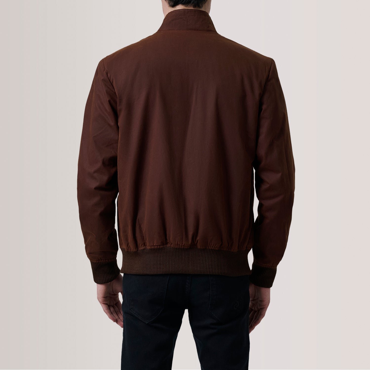 Morrison Brown Canvas Bomber Jacket, Classic Casual Flight Jacket, Stylish Everyday Outerwear - Image 8