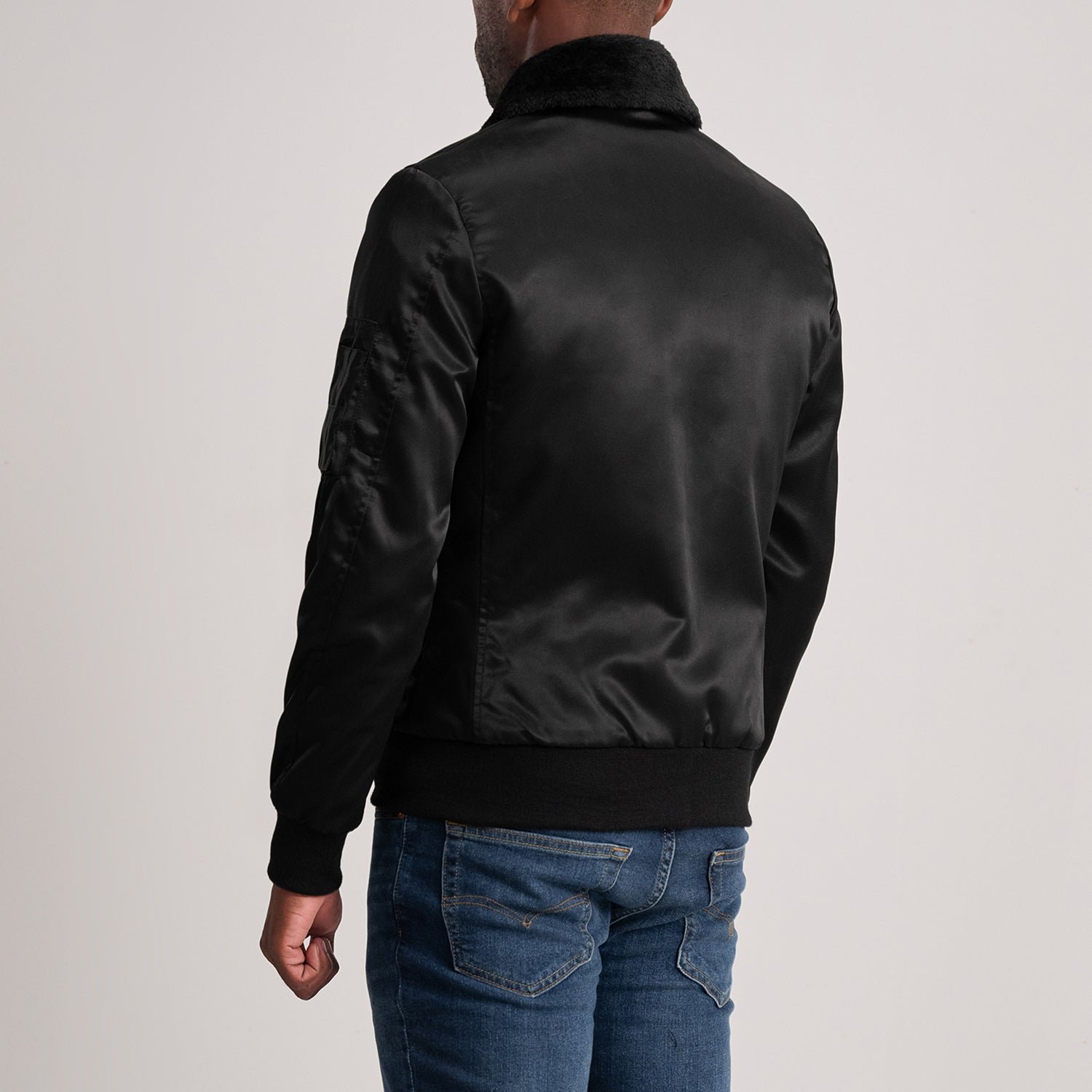 Zack Red Bomber Jacket for Men, Classic Aviator Flight Jacket, Vintage Casual Streetwear Outerwear - Image 5